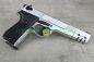 Preview: Geöffneter Schlitten der Walther CP88 Competition mit eingelegtem 8-Schuss-Trommelmagazin für Diabolos.