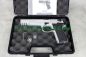 Preview: Detailansicht des 143 mm langen Competition-Laufs der vernickelten Walther CP88 CO2-Pistole.