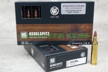 RWS Kegelspitz .243 Win. 96gr. 6,2g 20 Stück
