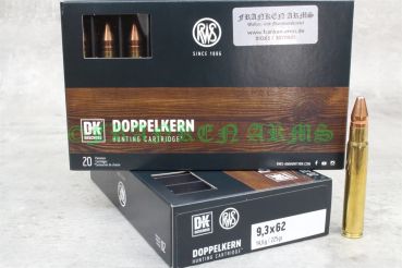 RWS Doppelkern 9,3x62 225gr. 14,6g 20 Stück