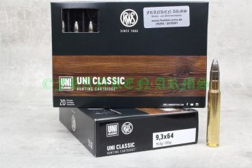 RWS UNI Classic 9,3x64 293gr. 19,0g 20 Stück