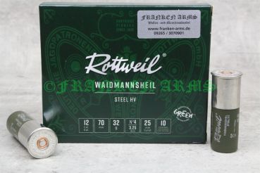 Rottweil Waidmannsheil Steel HV 12/70 3,25mm 10Stück