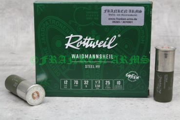 Rottweil Waidmannsheil Steel HV 12/70 3,5mm 10Stück