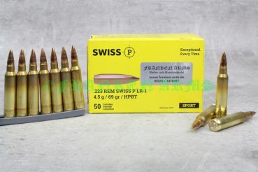 Swiss P .223 Rem. LR-1 HPBT 69gr. 4,5g 50 Stück