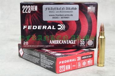 Federal American Eagle .223 Rem. FMJ BT 55gr. 3,6g 20 Stück