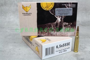 FOX Bullets Classic Hunter 6,5x55SE 100gr. 6,5g 20 Stück