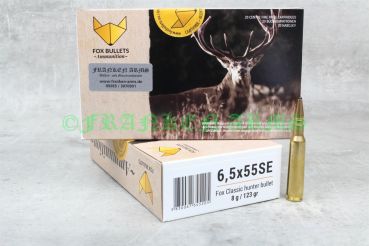 FOX Bullets Classic Hunter 6,5x55SE 123gr. 8,0g 20 Stück