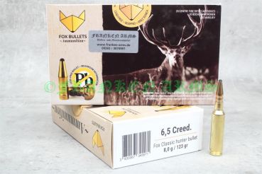FOX Bullets Classic Hunter 6,5 Creedmoor 123gr. 8,0g 20 Stück