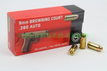 Geco 9mm kurz (.380 Auto) Vollmantel 95gr. 6,15g 50 Stück