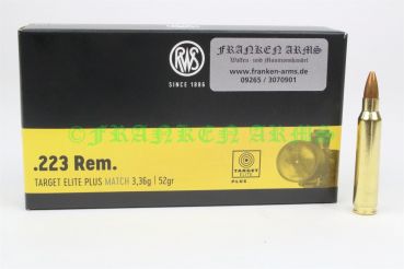 RWS Target Elite Plus .223 Rem. 52gr. 3,36g 20 Stück