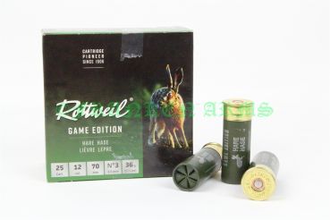 Rottweil Game Edition HASE 12/70 3,5mm 25Stück