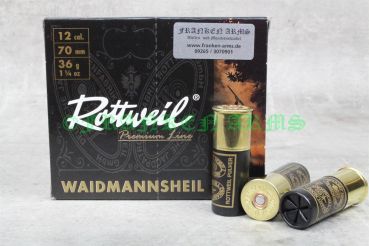 Rottweil Waidmannsheil HV 12/70 2,5mm 10Stück