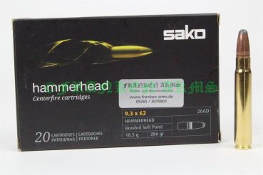 Sako Hammerhead 9,3x62 286gr. 18,5g 20 Stück