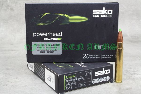 Sako Powerhead Blade 9,3x62 230gr. 14,9g 20 Stück