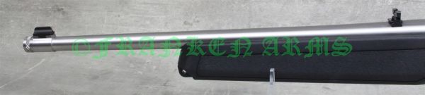 Ruger 10/22 Stainless Kleinkaliberbüchse mit schwarzem Polymerschaft und Edelstahllauf. Franken Arms