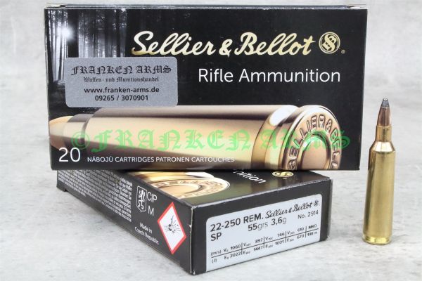 ellier-Bellot-22-250-Rem-SP-55gr-Teilmantel-Buechsenmunition-20-Stueck-Packung