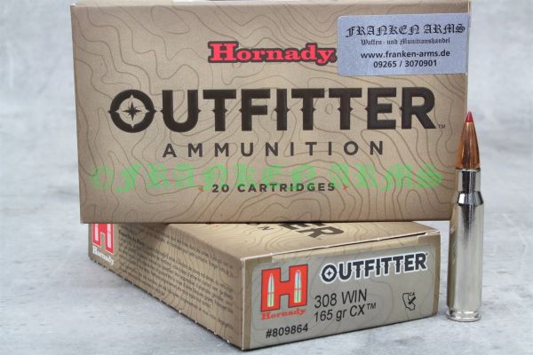 Hornady Outfitter CX .308 Win. 165gr. 10,7g 20 Stück