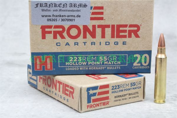 Hornady Frontier HP Match .223 Rem. 55gr. 3,6g 20 Stück
