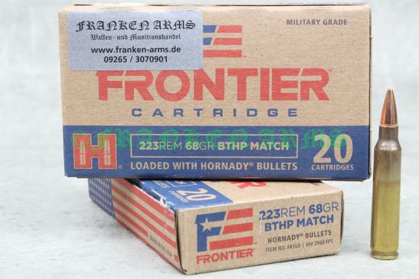 Hornady Frontier BTHP Match .223 Rem. 68gr. 4,4g 20 Stück