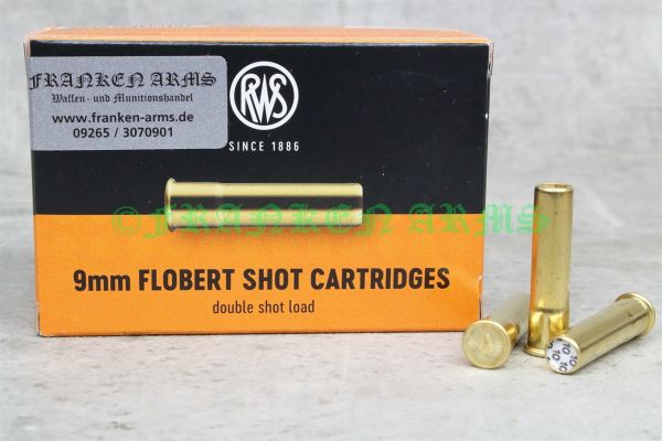 RWS 9mm Flobert Doppelschrot 50Stück