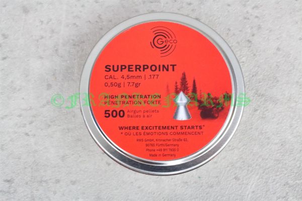 Geco Superpoint Spitzkugel 4,5mm 500 Stück