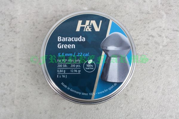 H&N Baracuda Green 5,5mm 200 Stück