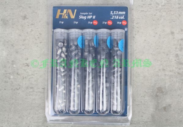 H&N Testkugeln SLUG HP 5,53mm .218 150 Stück