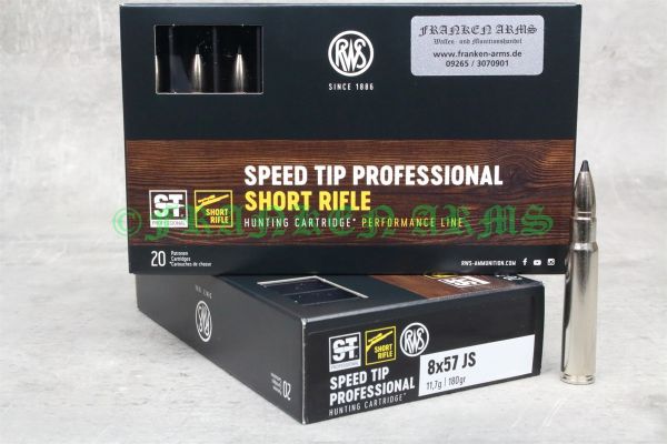 RWS Short Rifle Speed Tip Pro 8x57IS 180gr. 11,7g 20 Stück