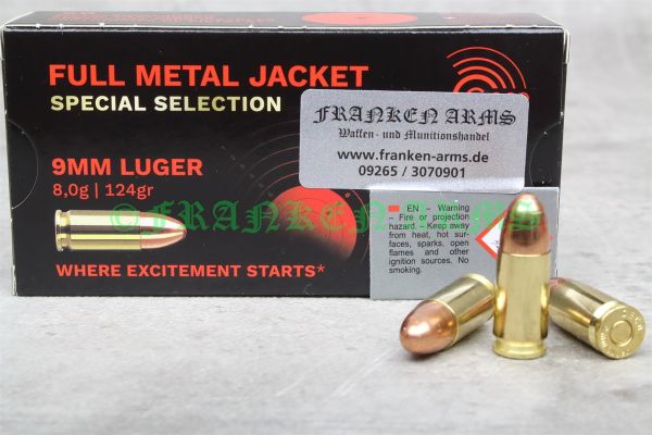 Geco 9mm Luger VMR Special Selection 124gr. 8,0g 50 Stück