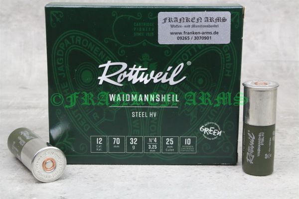 Rottweil Waidmannsheil Steel HV 12/70 3,25mm 10Stück