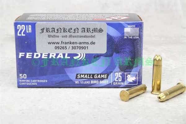 Federal .22LR Bird Shot No.12 25gr. 1,62g 50Stück