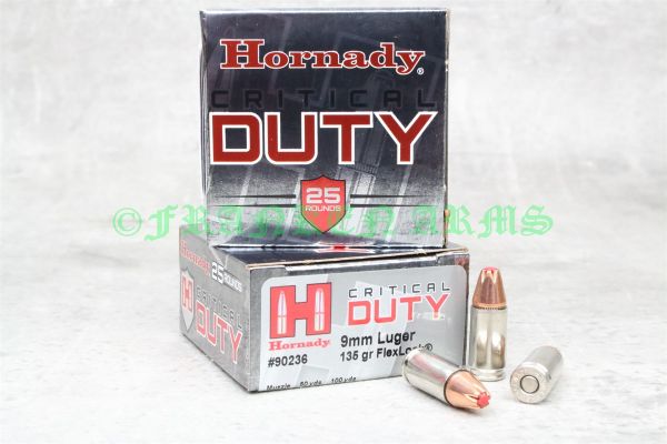 Hornady 9mm Luger Critical Duty 135gr. 25 Stück
