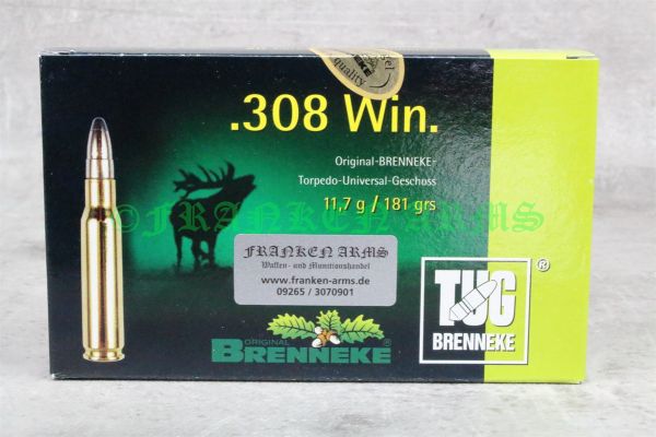 Brenneke TUG .308 Win. 181gr. 11,7g 20 Stück