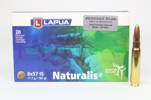 LAPUA Naturalis 8x57IS 180gr. 11,7g 20 Stück