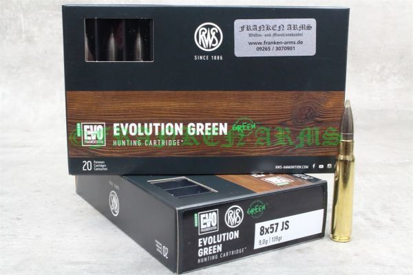 RWS Evo Green 8x57IS 139gr. 9,0g 20 Stück