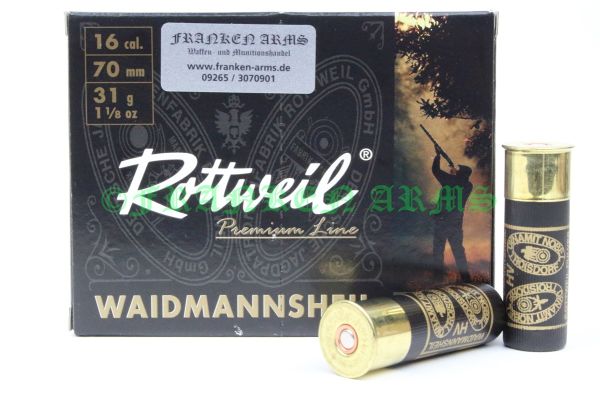 Rottweil Waidmannsheil HV 16/70 3,5mm 10Stück