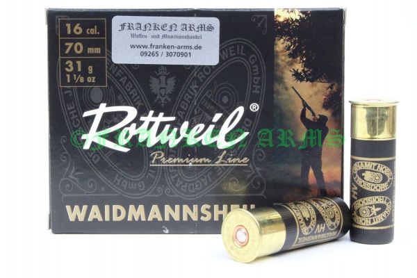 Rottweil Waidmannsheil HV 16/70 3,2mm 10Stück