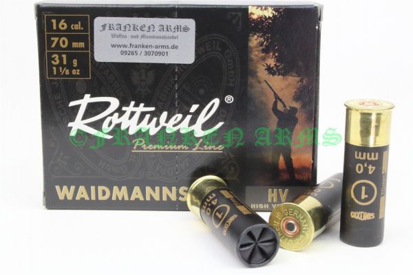 Rottweil Waidmannsheil HV 16/70 4,0mm 10Stück