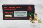 Geco 9mm Luger FMJ SX 124gr. 8,0g 50 Stück